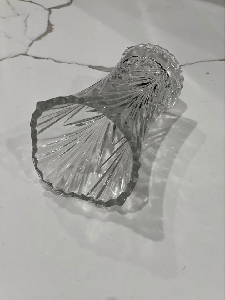 MIKASA Accent Cut Crystal Bud Vase 4.75" Tall - photo 4