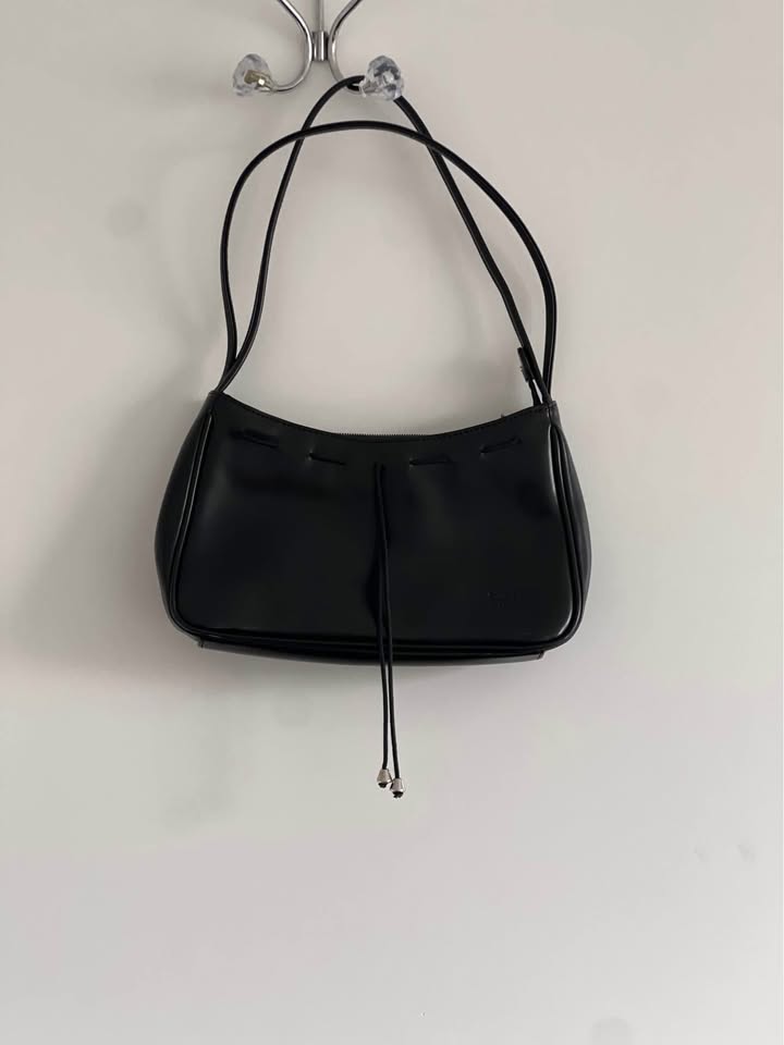 Black Y2k leather handbag - photo 2