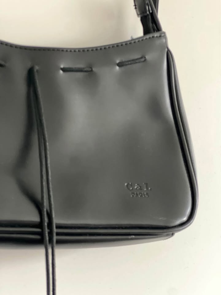 Black Y2k leather handbag - photo 3