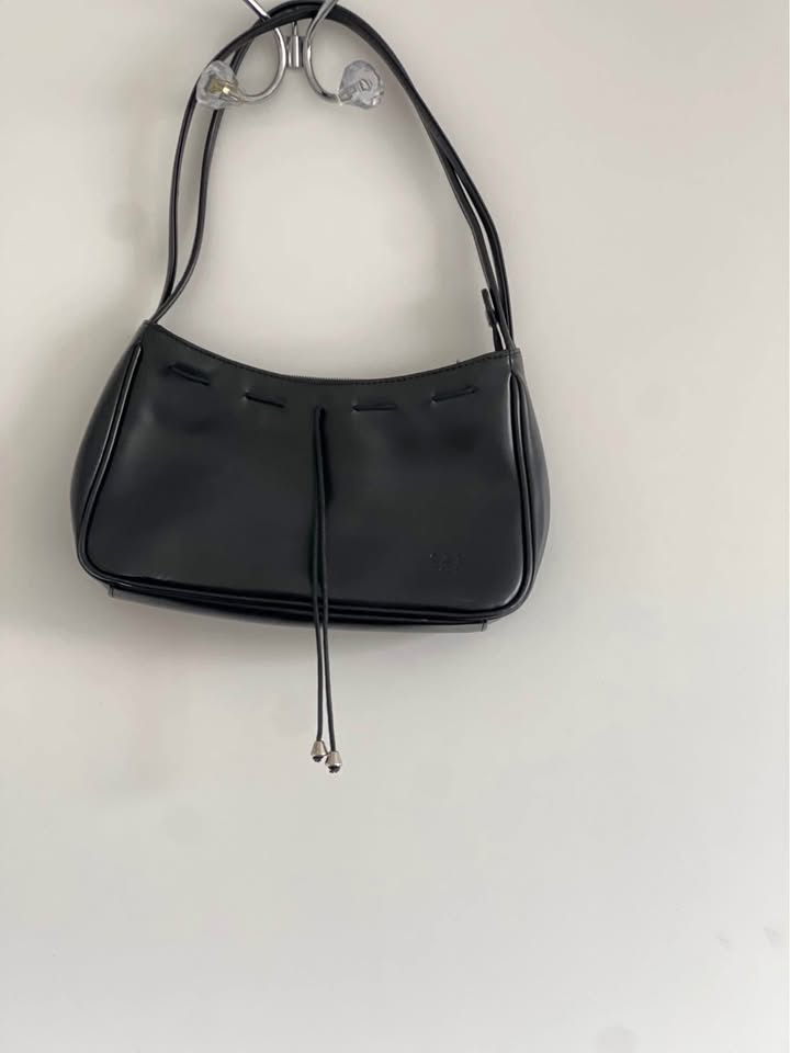 Black Y2k leather handbag - photo 4