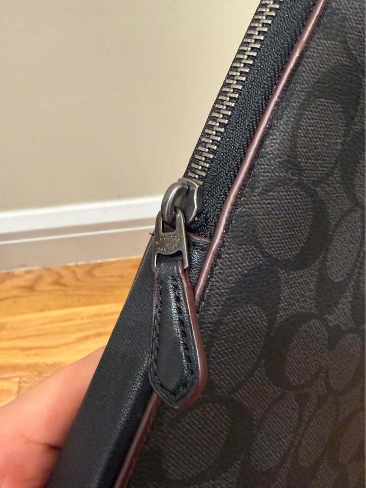 Coach Signature Canvas Laptop Sleeve - Charcoal/Black 13”/14” - photo 5