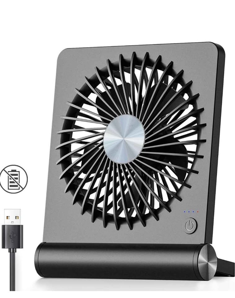 NEW USB Fan, Strong Wind Ultra Quiet Small Desk Fan - photo 4