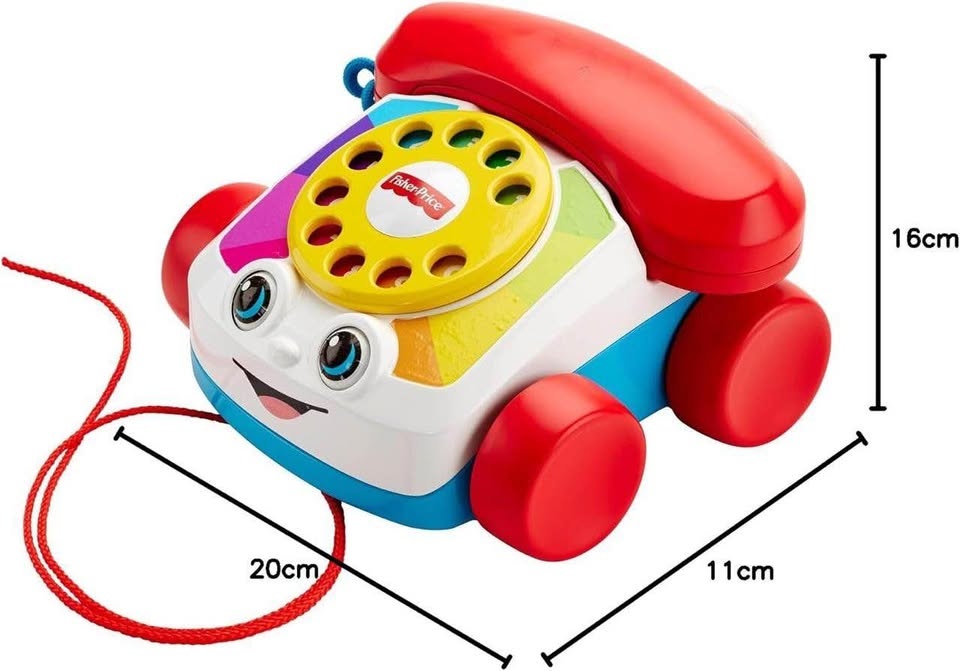 Fisher-Price Toddler Pull Toy Chatter Telephone - photo 2