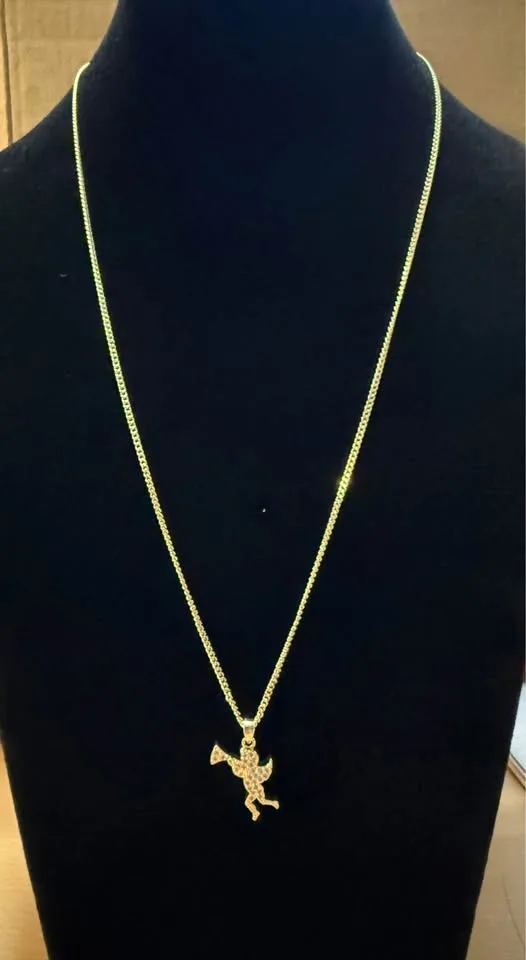 20 in 18K Gold Fill Angel necklace image indicator(2)