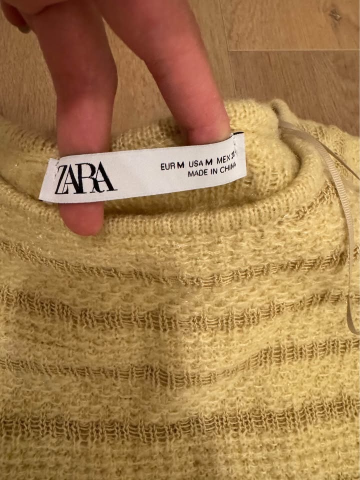 ZARA New Yellow Knit Midi Dress - photo 2