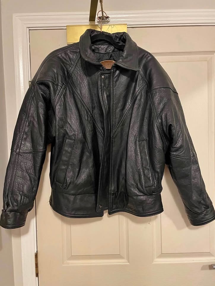 Made in Canada 80s Bomber Faux Leather Jacket - photo 3