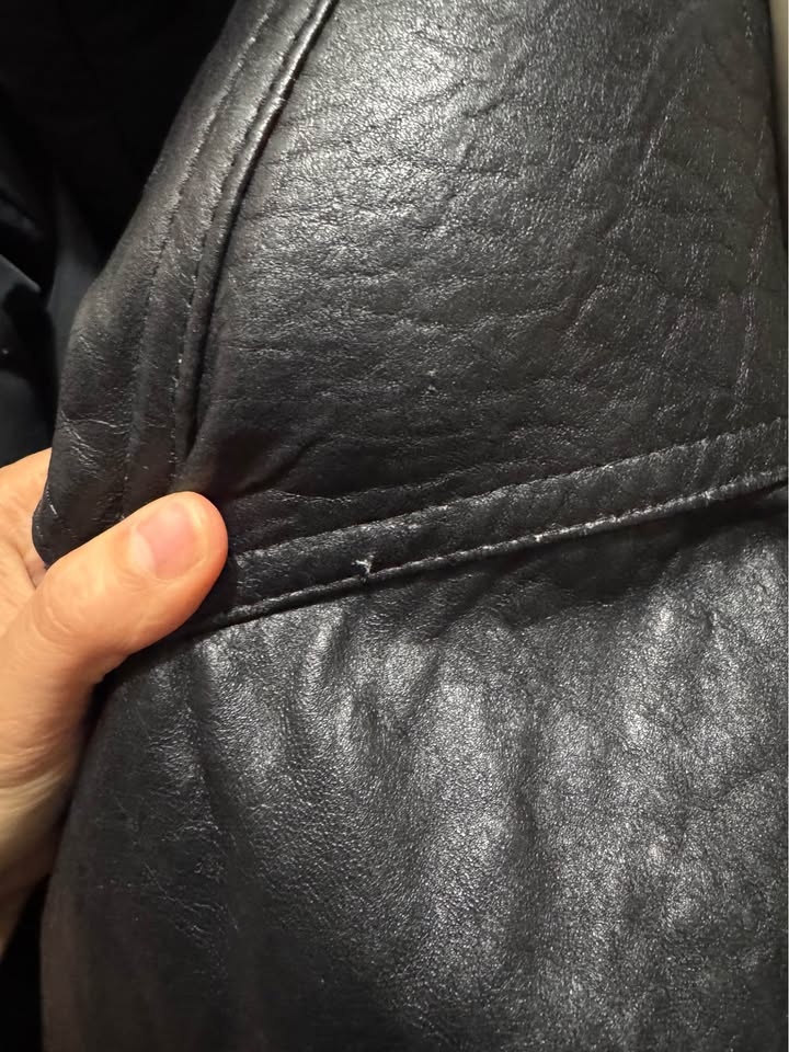 Made in Canada 80s Bomber Faux Leather Jacket - photo 5