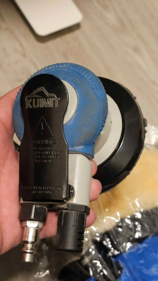 KUIIMT Pneumatic Orbital Sander Kit Air Polisher Car Detailing - photo 2