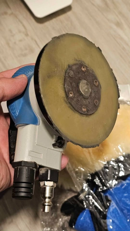 KUIIMT Pneumatic Orbital Sander Kit Air Polisher Car Detailing - photo 3