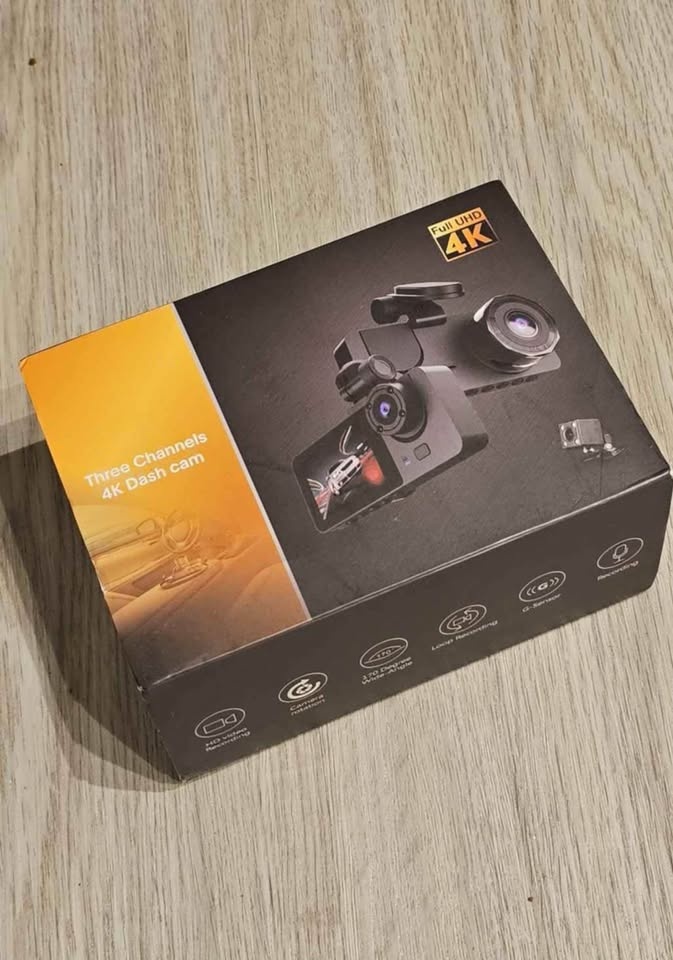 New 4K 3-Channel Car Dash Cam System - photo 2