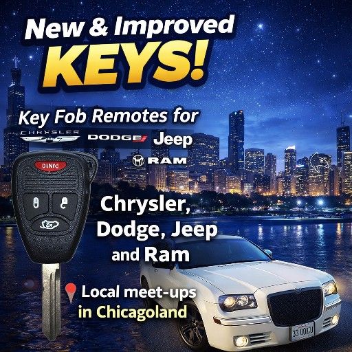 Chrysler Dodge Jeep Key Fob Remote Head KOBDT04A