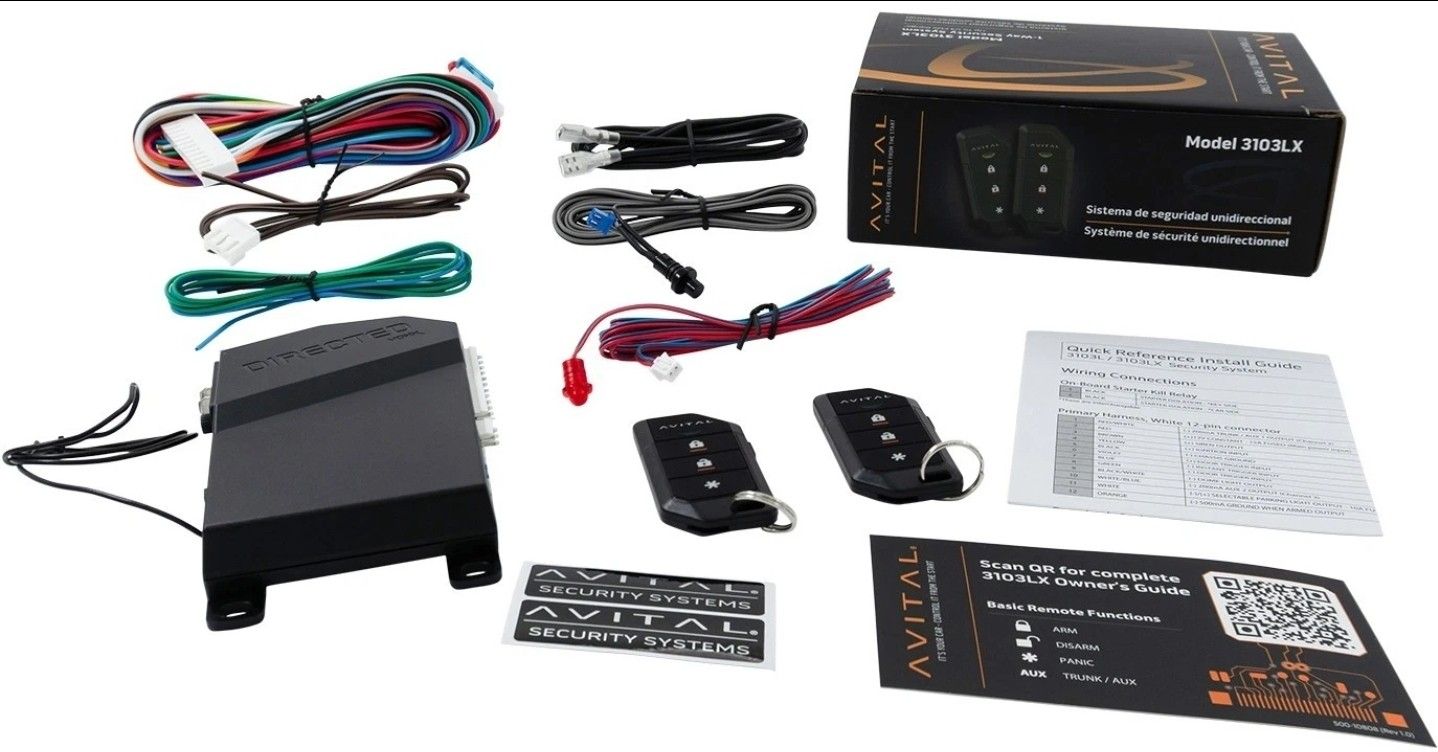 AVITAL 3103LX Car Alarm System (NEW IN BOX)