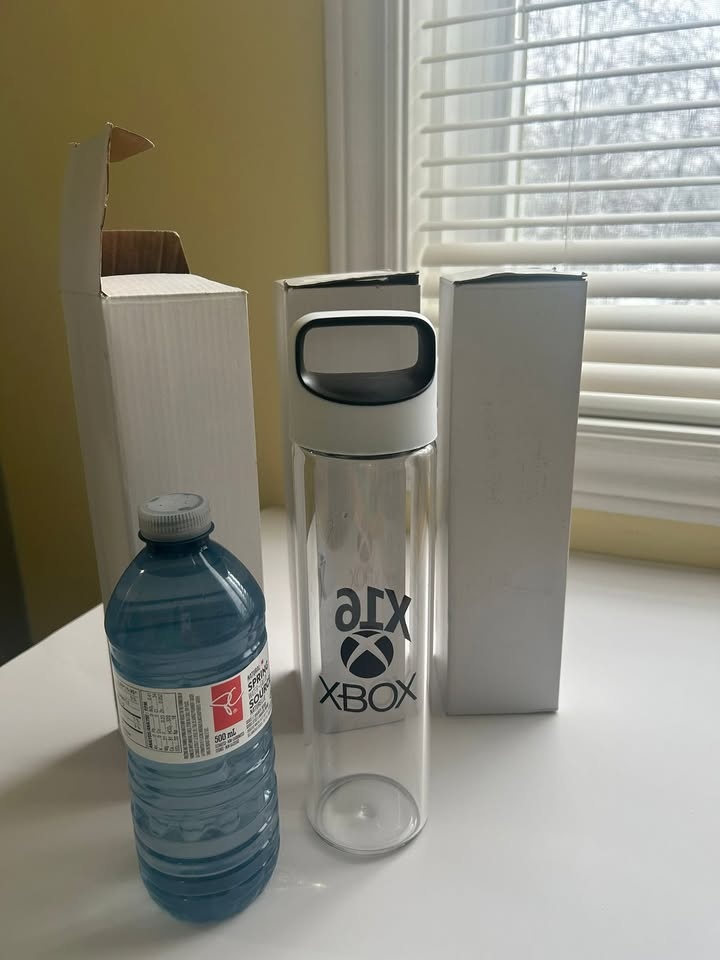 Xbox X16 Glass Water Bottles - 3 Brand New in Box - photo 3