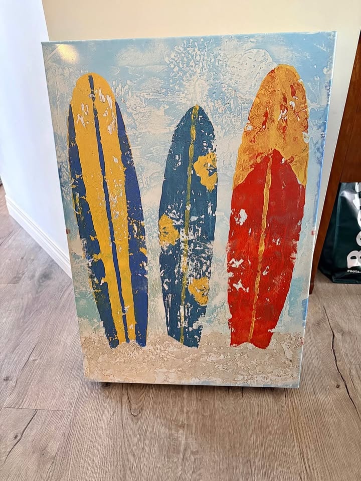Surfboard Tin Sign