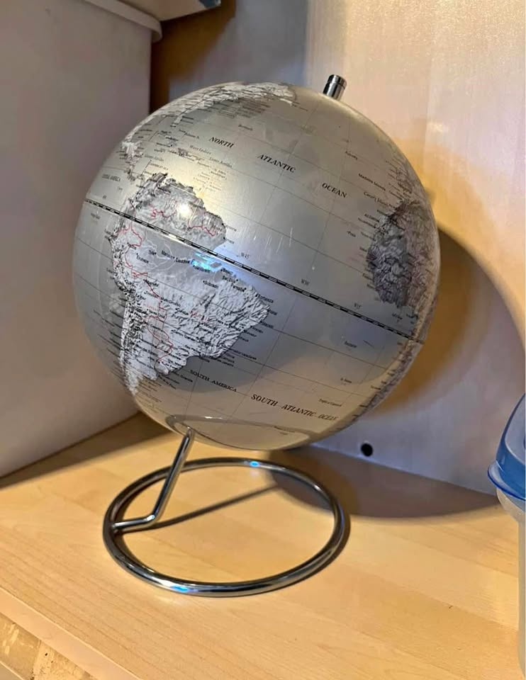 New Crystal Marquise 12″ Blue Desk – Replogle Globe