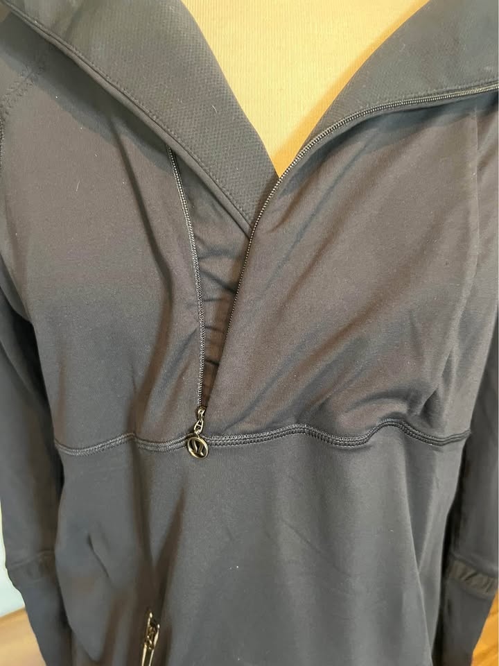 Lululemon Stretch Half-Zip Pullover Black Size Medium - photo 2