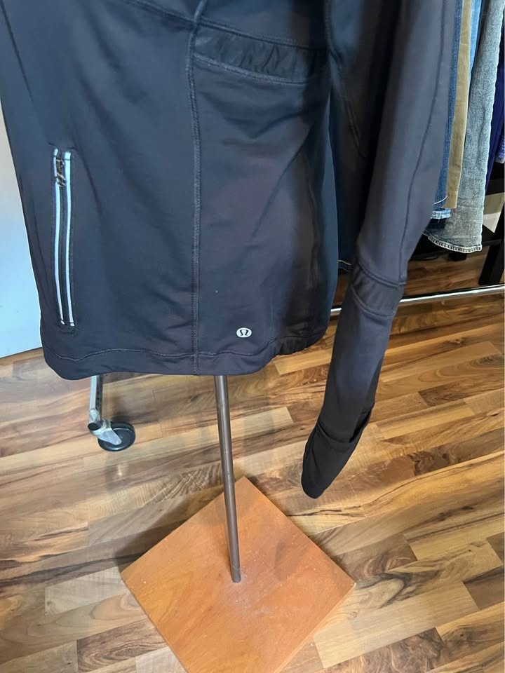 Lululemon Stretch Half-Zip Pullover Black Size Medium - photo 4