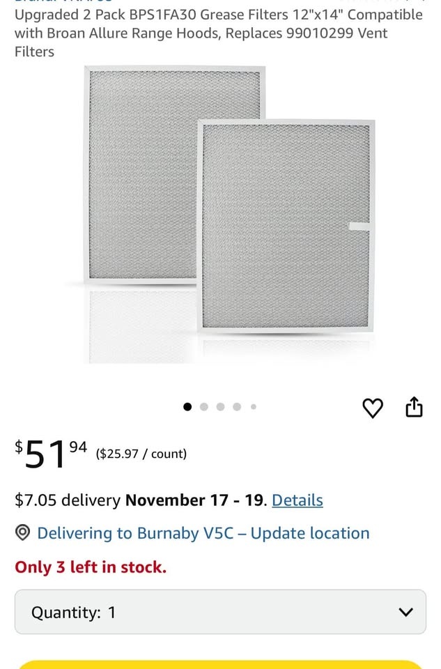 Grease Filters 12"x14" Range Hoods Vent Filters (Set of 2) - photo 2