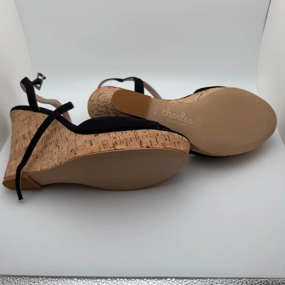 Charles By Charles David Black Sandals - US9.5 - photo 4