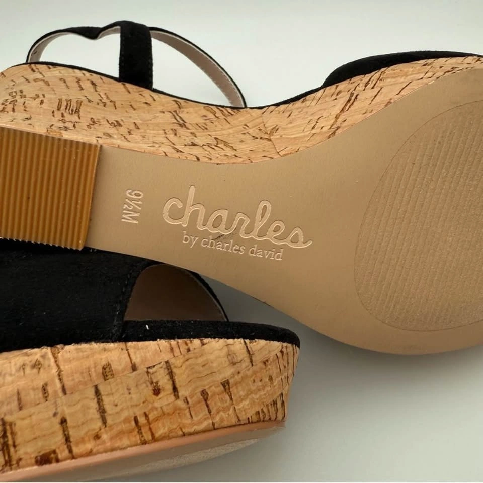 Charles By Charles David Black Sandals - US9.5 - photo 5