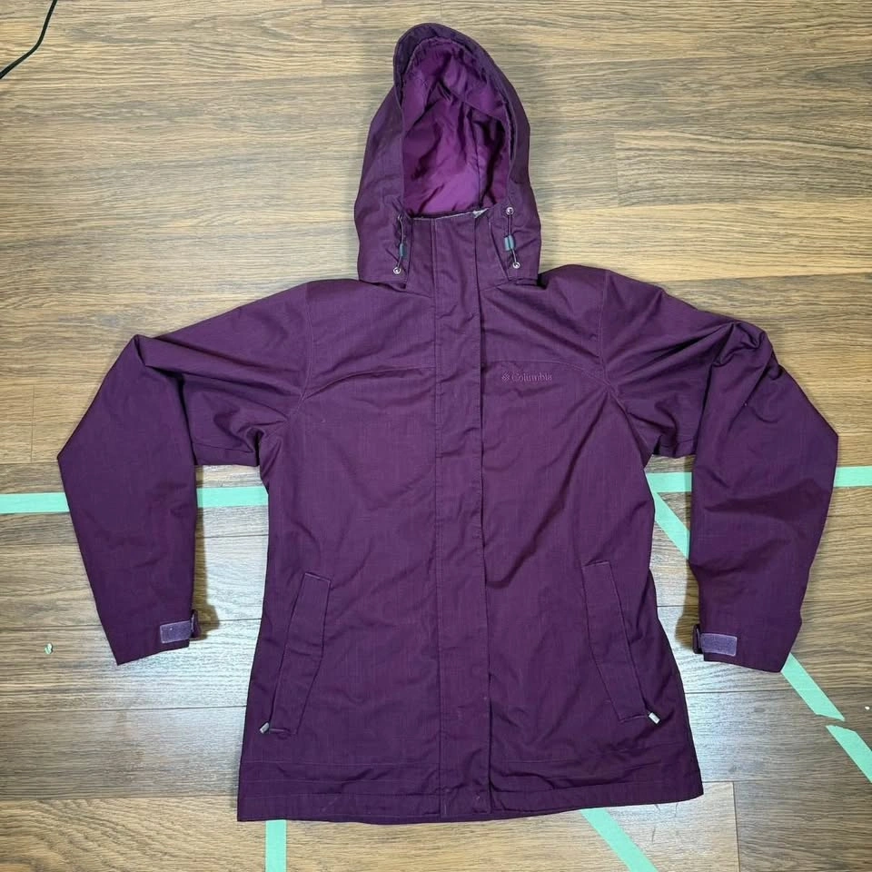 Columbia Jacket Womens Size S Purple 3 In 1 Rain Coat - photo 2
