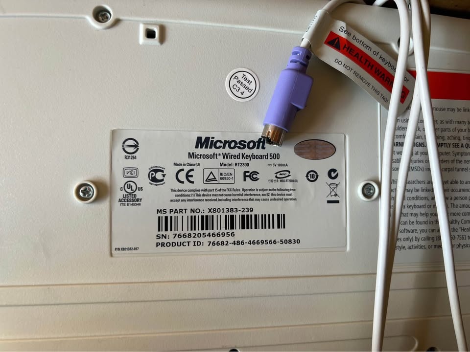 New Microsoft Wired Keyboard 500 (RT2300) - photo 3