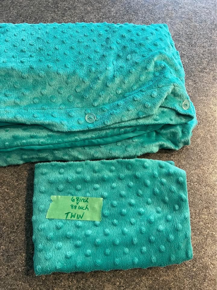 Twin Single Duvet Cover & Pillow Case - Teal Cuddle Dimple - photo 2