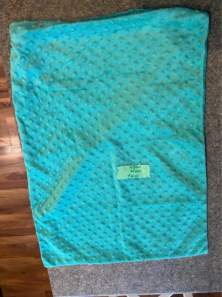 Twin Single Duvet Cover & Pillow Case - Teal Cuddle Dimple - photo 3