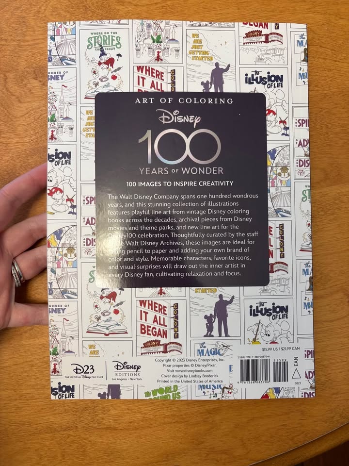 Brand new Disney 100 Years of Wonder Colouring Book - photo 2