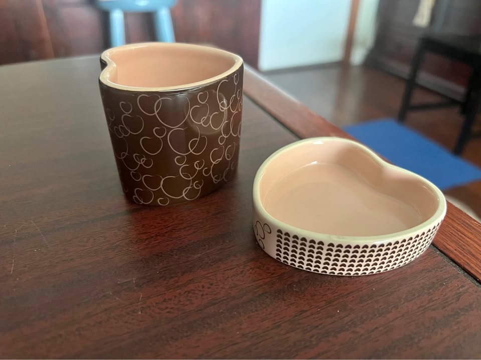 Partylite Heart Votive Holder & Trinket Box