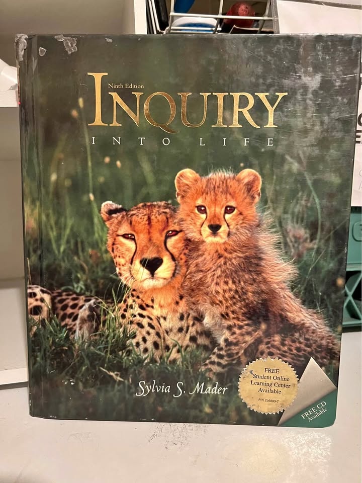 Sylvia S. Mader-Inquiry into Life Hard Cover Book