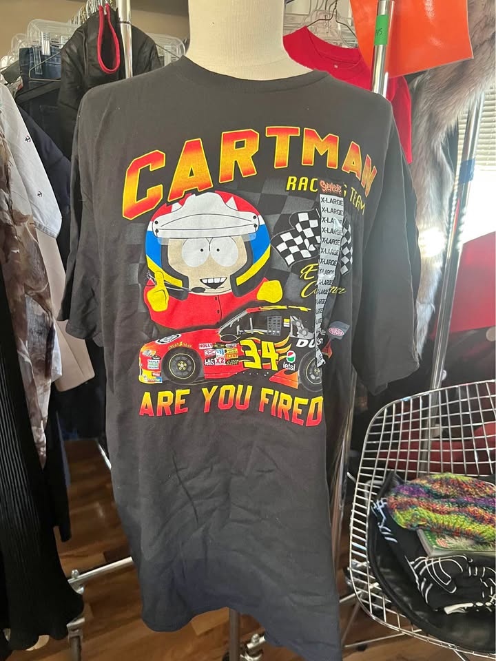 New South Park Cartman Racing Team T Shirt Size XL