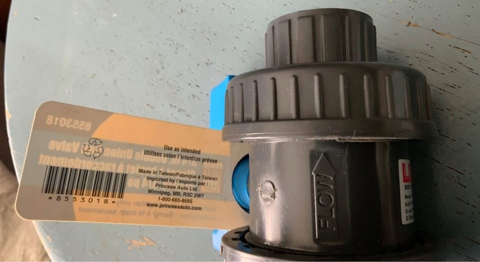 POWERFIST PVC Double Union Ball Valve 3/4 inch - photo 4