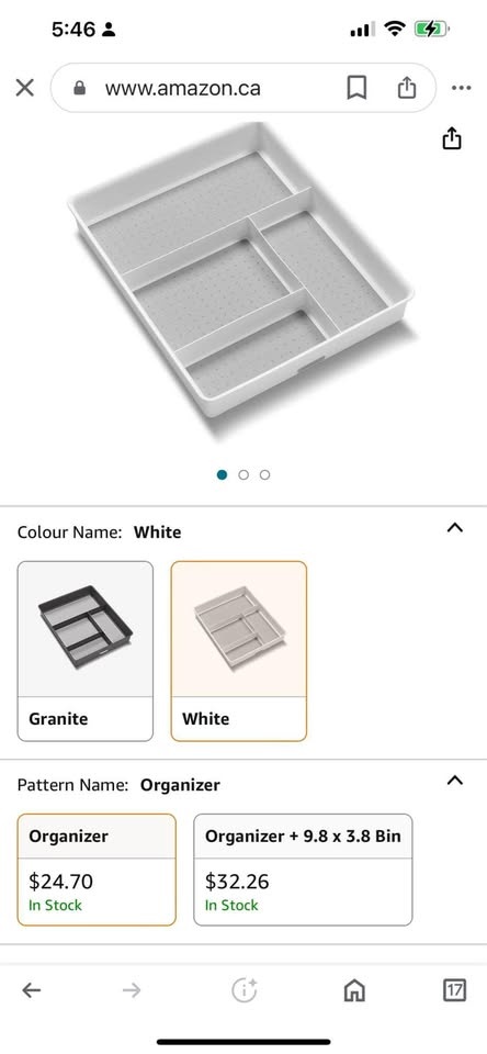 New Madesmart Junk Drawer Organizer White - photo 2