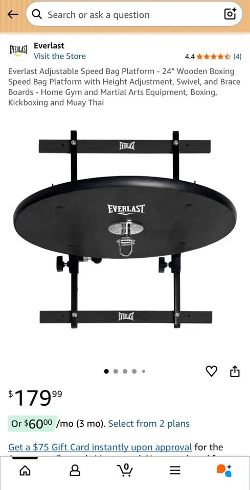 Everlast Speed Bag Platform & Swivel – Brand New - photo 3