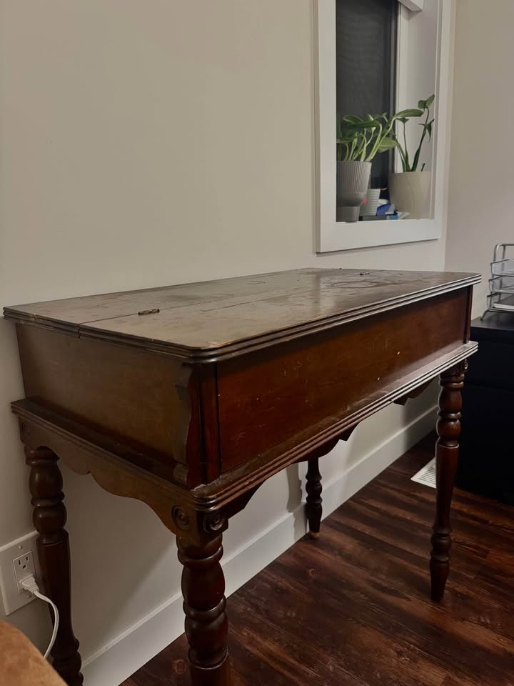 Vintage Drop-Front Secretary Desk (1890-1920) - photo 4