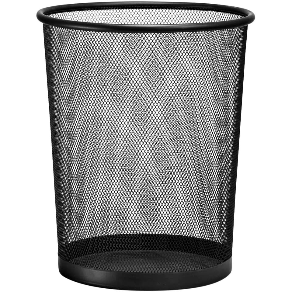 Garbage Can/ Metal Wastebasket