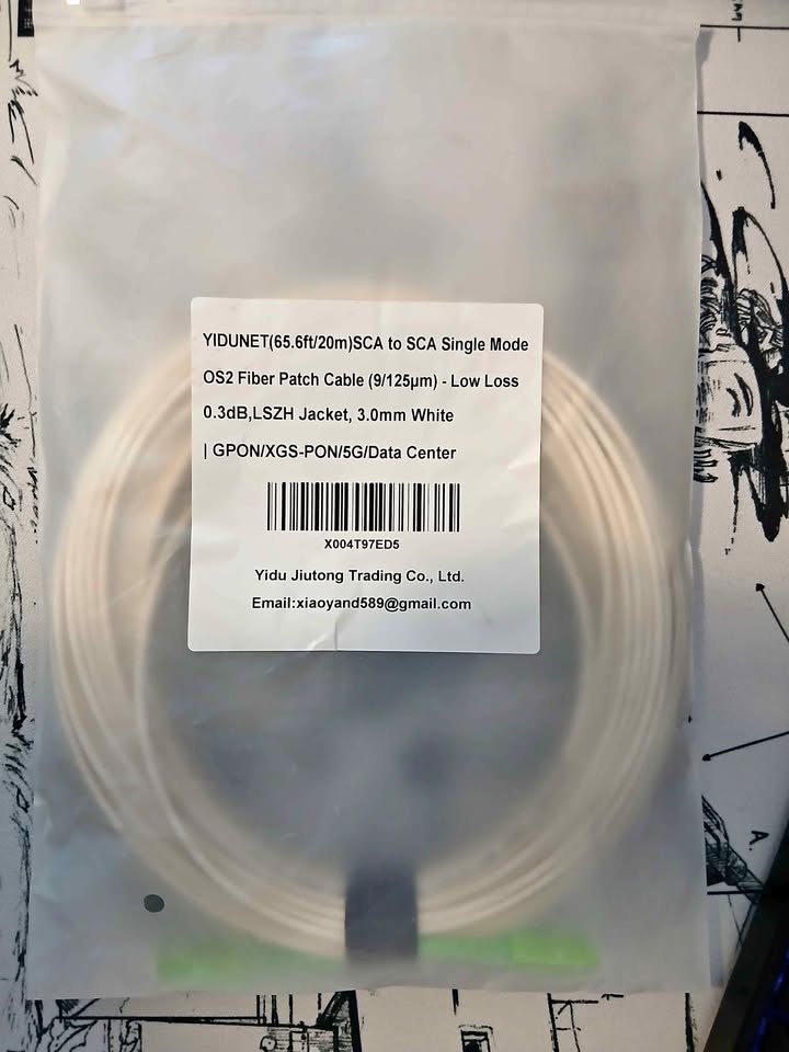 Fiber Optic Patch Cables SC/APC (Single Mode OS2) – 2x 20m + 1x