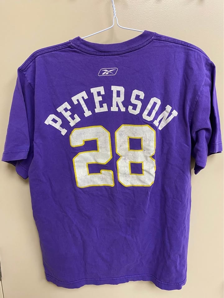 Reebok Minnesota Vikings Adrian Peterson #28 T-Shirt Men's Mediu - photo 4