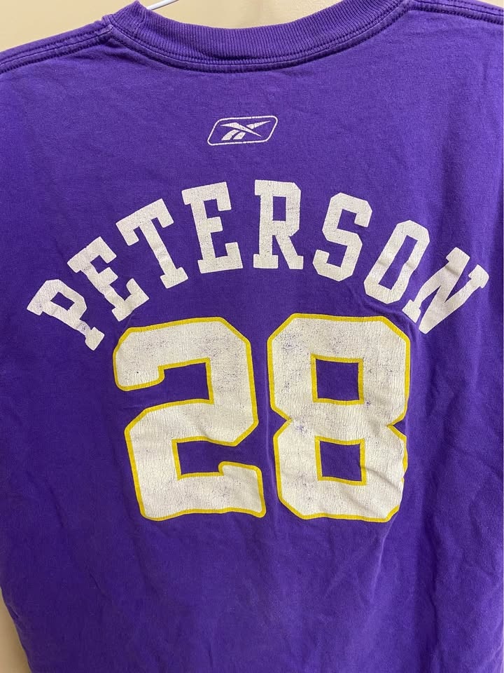 Reebok Minnesota Vikings Adrian Peterson #28 T-Shirt Men's Mediu - photo 5