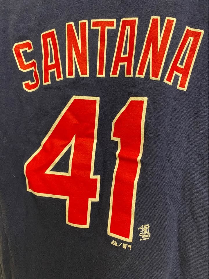 Cleveland Indians Carlos Santana #41 Youth T-Shirt - photo 5