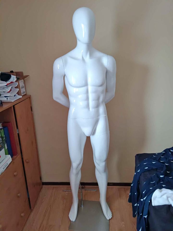 Full size Adult Male 6' Mannequin with Stainless Steel Base
