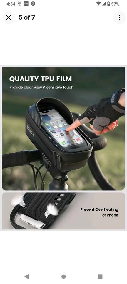 Lamicall Cellphone Holder Waterproof & Secure for Bicycle - photo 2