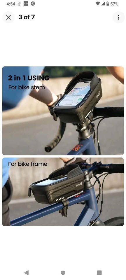 Lamicall Cellphone Holder Waterproof & Secure for Bicycle - photo 3