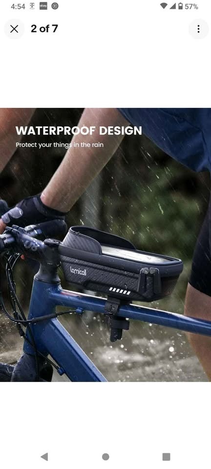 Lamicall Cellphone Holder Waterproof & Secure for Bicycle - photo 4