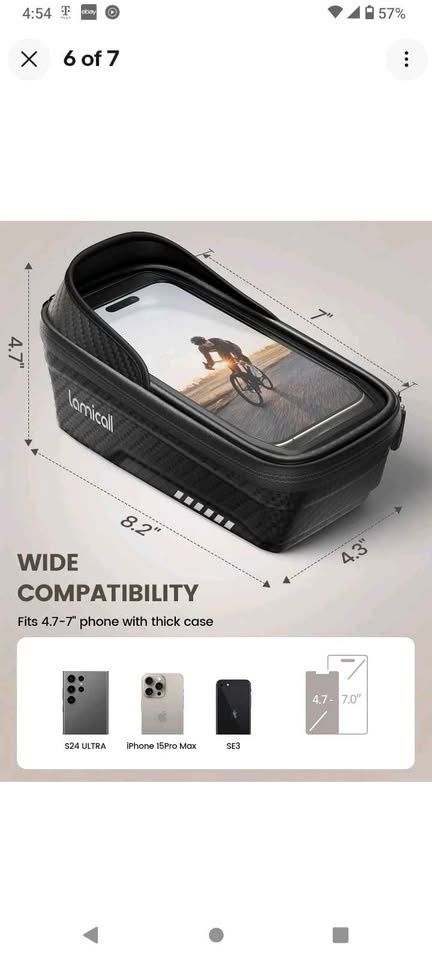 Lamicall Cellphone Holder Waterproof & Secure for Bicycle - photo 5