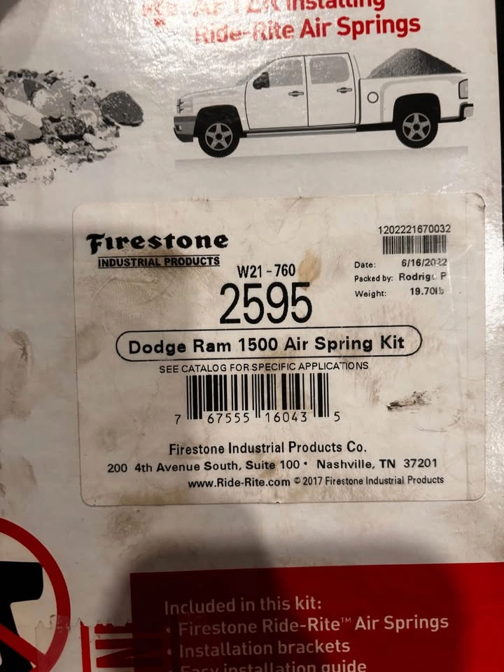 Firestone Ride-Rite Air Spring Kit 2595 - photo 5