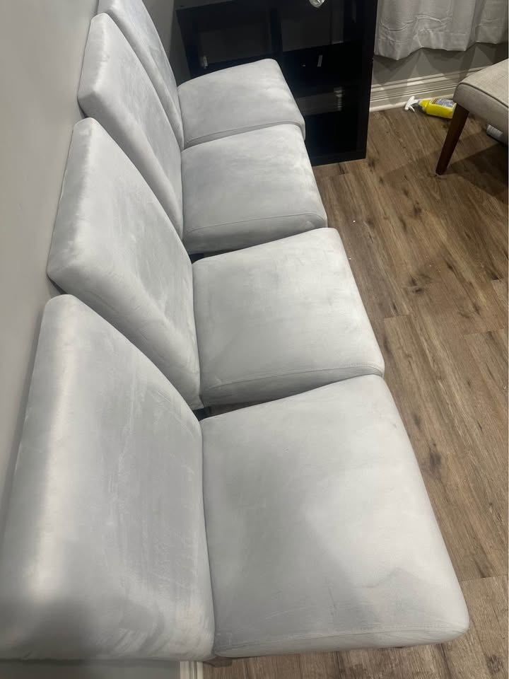 Set of 4 Modern Gray Bar Stools - photo 2