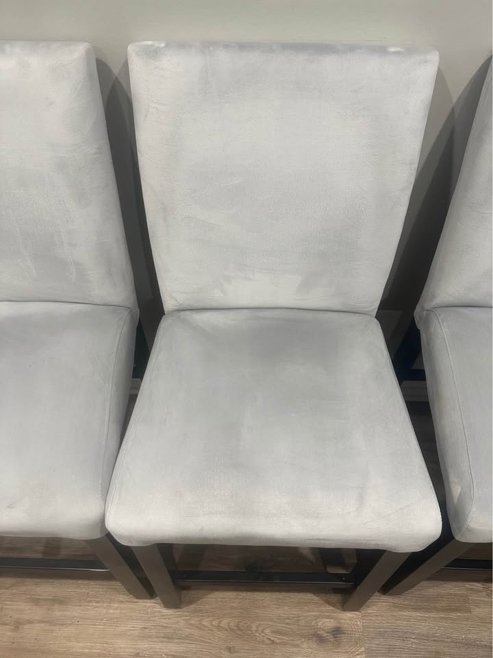 Set of 4 Modern Gray Bar Stools - photo 5