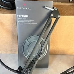 Boom arm, Pop filter, shock mount